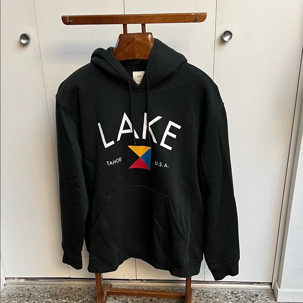 H&M Dark Green Lake Tahoe CA Hoodie (Size XL)